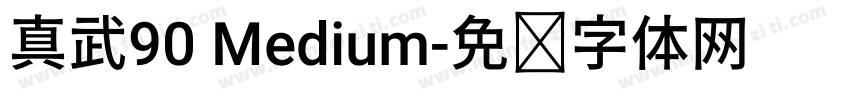 真武90 Medium字体转换